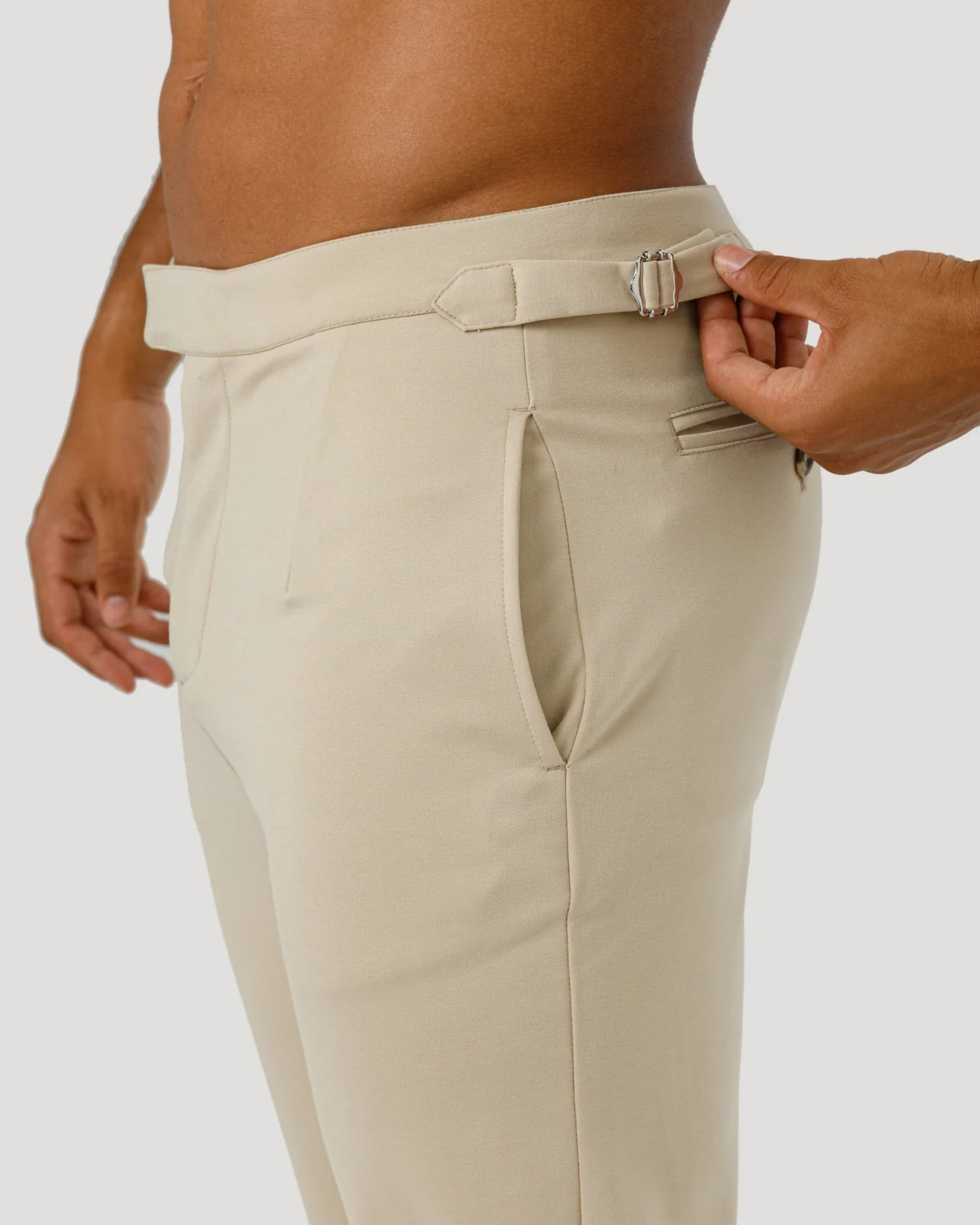 Calça Social Alfaiataria Ajuste Lateral Amalfi [Compre 1, Leve 2]