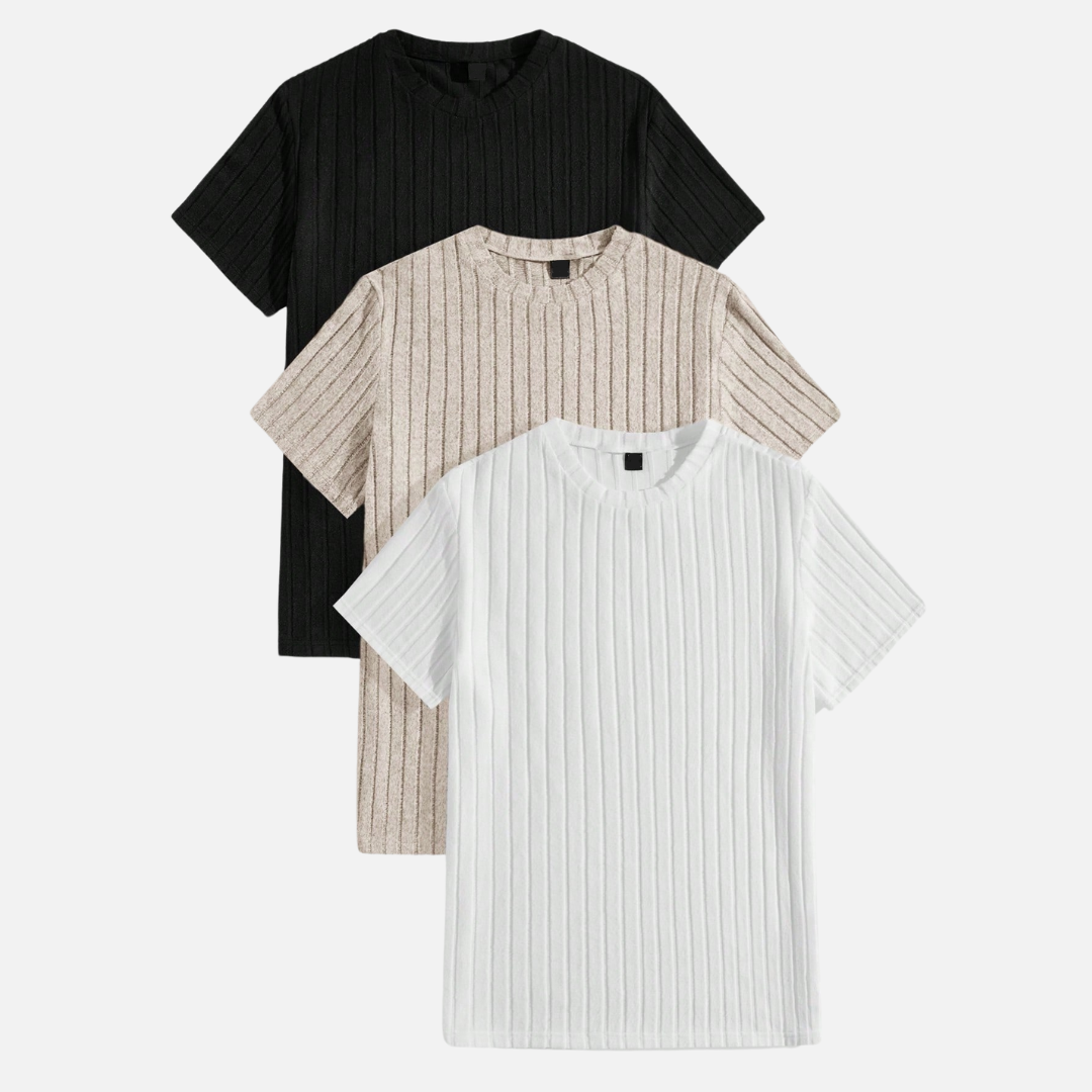 Kit 03 Camisetas Masculinas Texturizadas FRT16