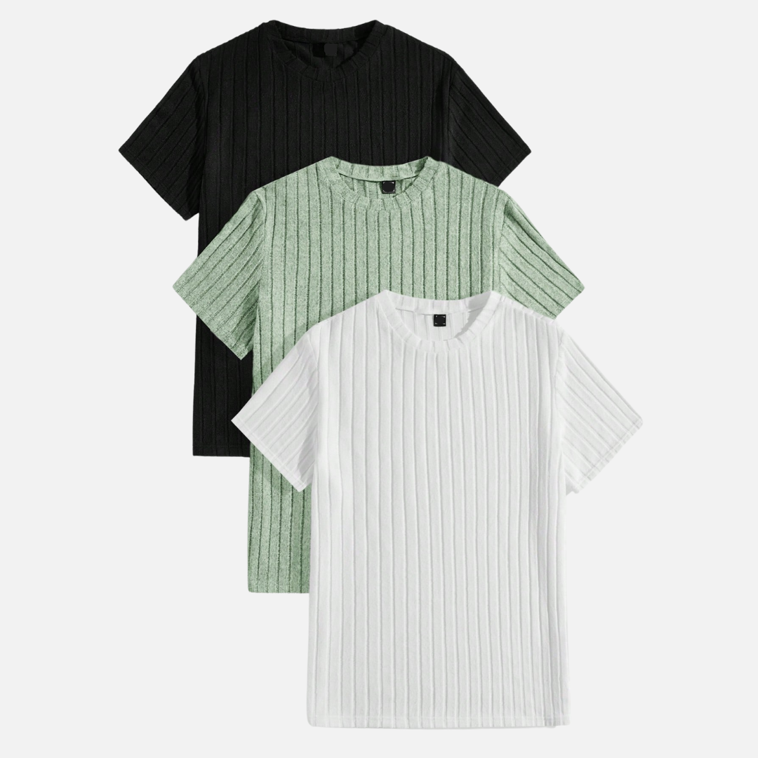 Kit 03 Camisetas Masculinas Texturizadas FRT16