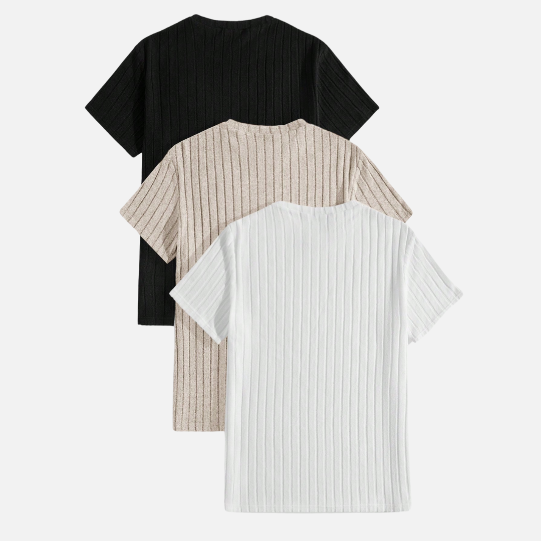 Kit 03 Camisetas Masculinas Texturizadas FRT16