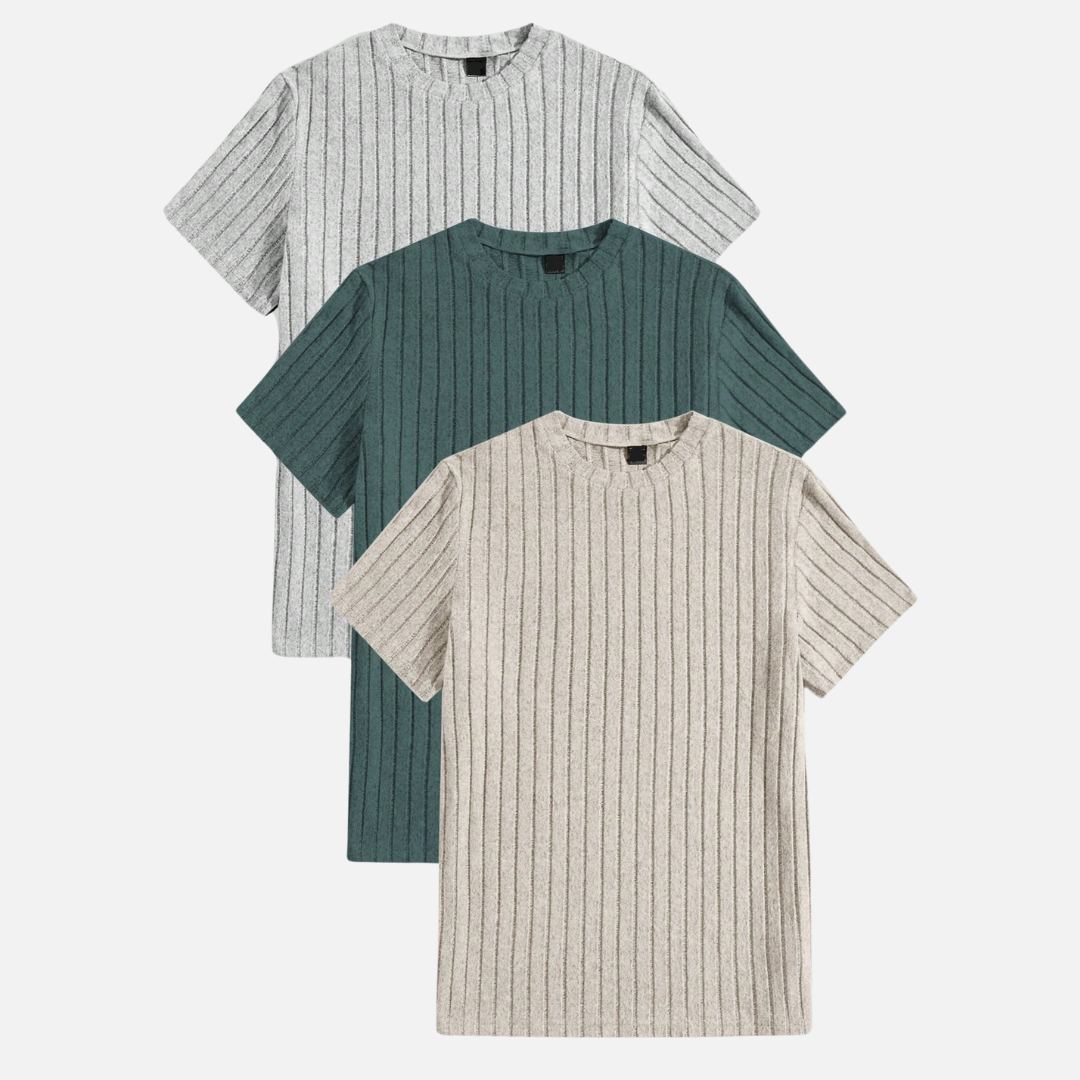 Kit 03 Camisetas Masculinas Texturizadas FRT16