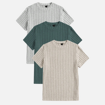 Kit 03 Camisetas Masculinas Texturizadas FRT16