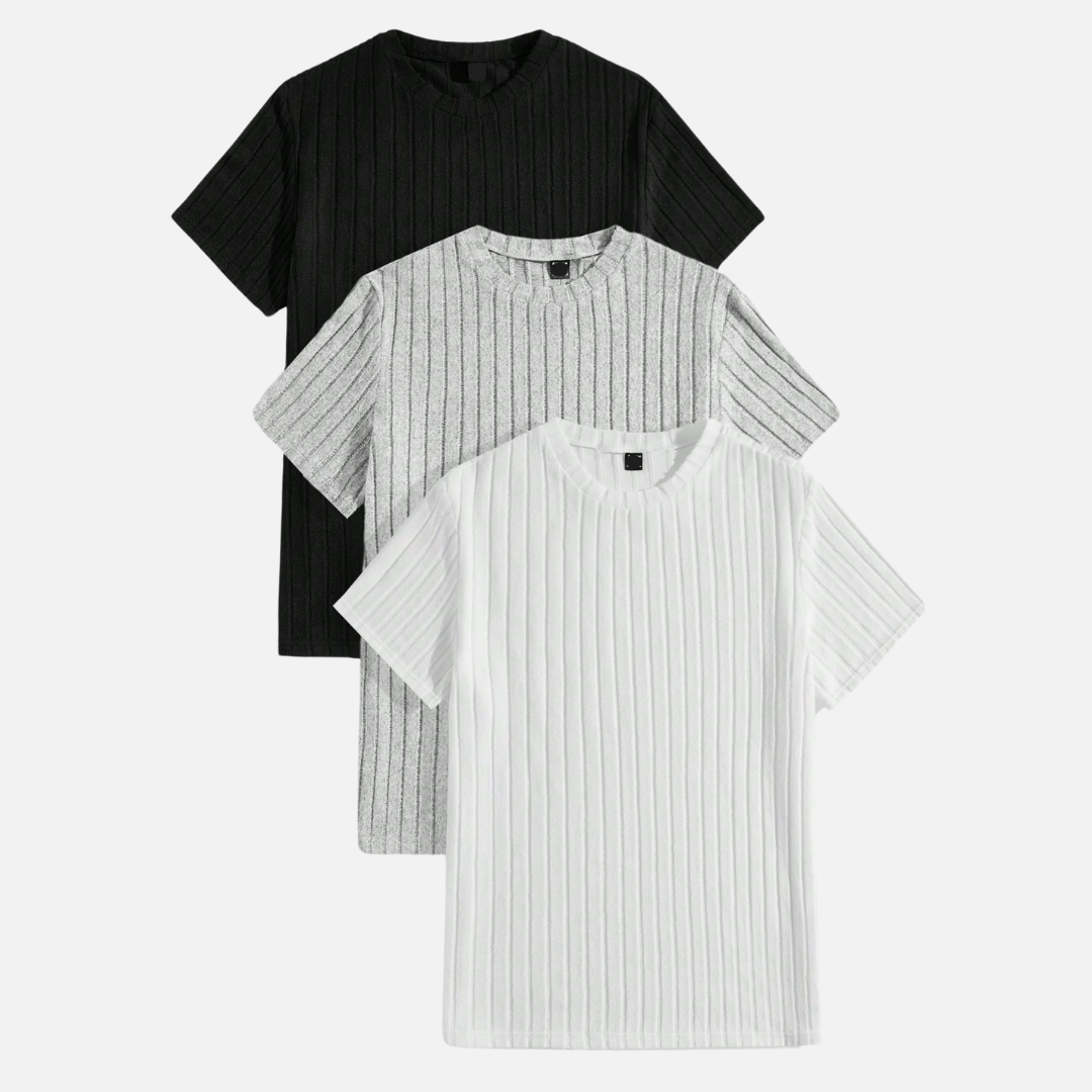 Kit 03 Camisetas Masculinas Texturizadas FRT16