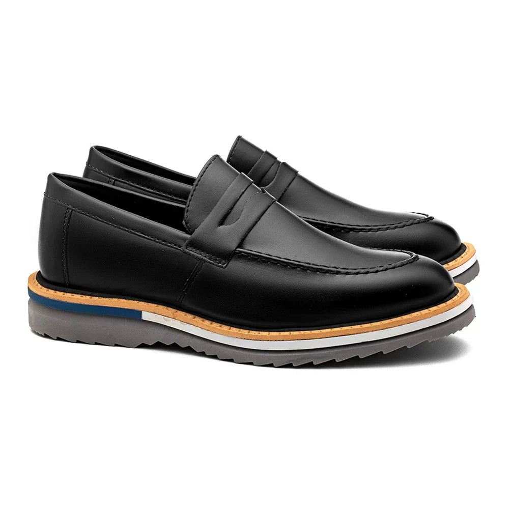 Sapato Mocassim Loafer Oxford Italiano Premium Classic