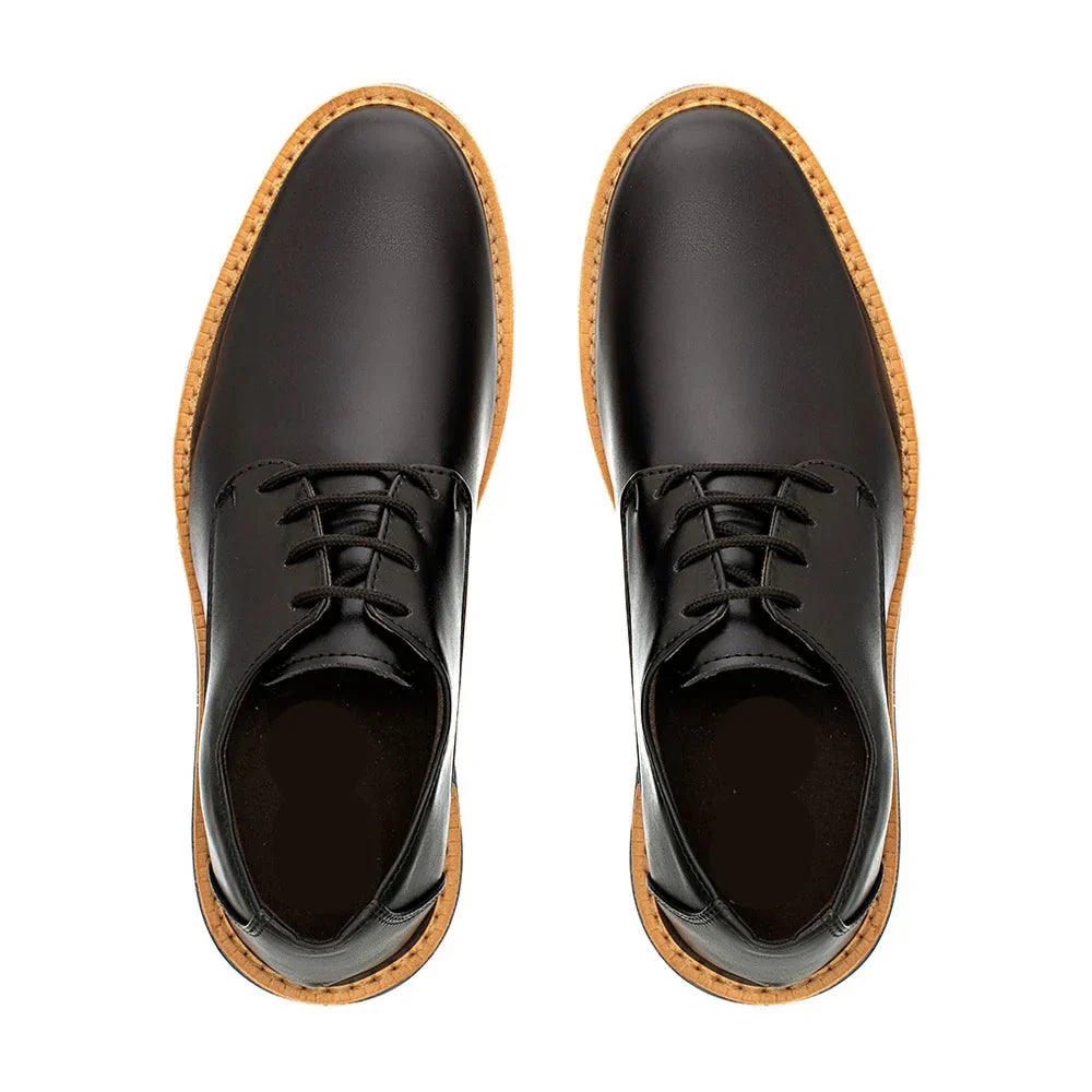 Sapato Casual Derby Tratorado Comfort Classic