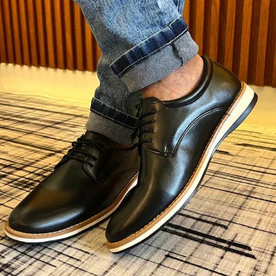 Sapato Casual Masculino Oxford Derby