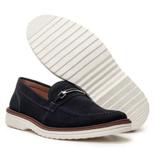 Sapato Loafer Mocassim Couro Nobock Camurça Aveludado Sport Fino com Fivela