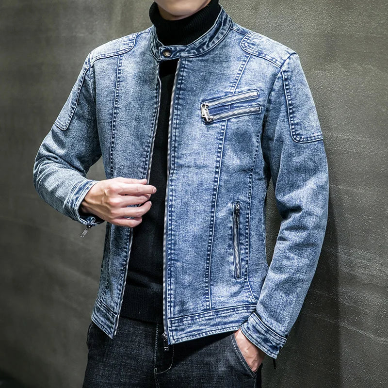 Jaqueta Jeans Masculina Vintage Bellvian - BL177